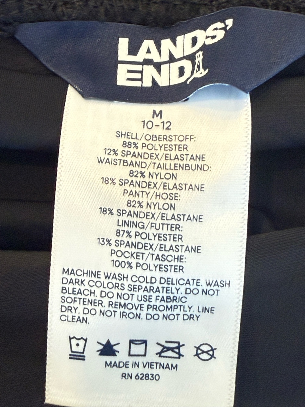 Lands End Women's Black Swim Shorts NWT - Picture 6 of 6
